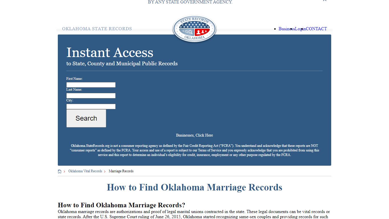 How to Find Oklahoma Marriage Records